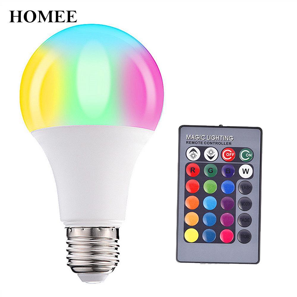 Bóng Đèn Led Rgb Đổi Màu 15w Có Điều Khiển Từ Xa