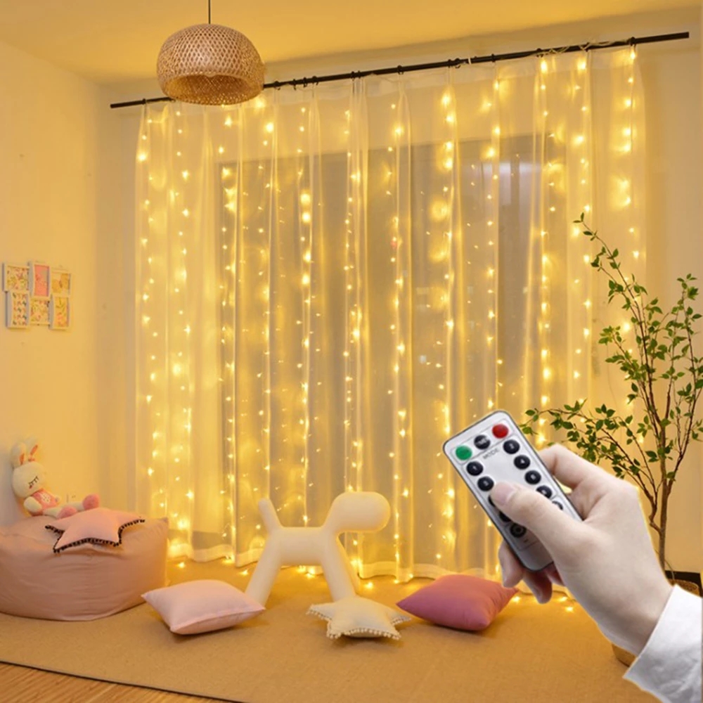 Dây đèn LED trang trí lãng mạn 8 chế độ điều khiển từ xa