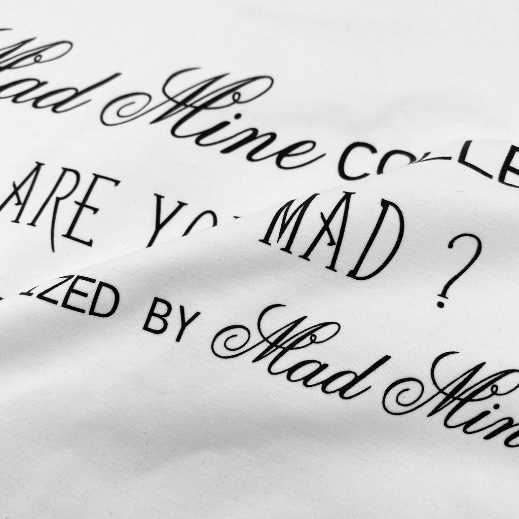 MADMIND® Chính Hãng - Áo Thun Are U Mad  Cotton Thoáng Mát - Màu Đen / Xanh Lá / Trắng Form Rộng Unisex
