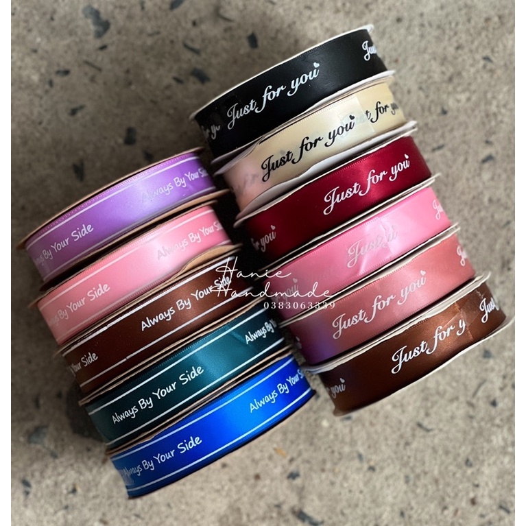 Ruy băng lụa chữ 2.5p