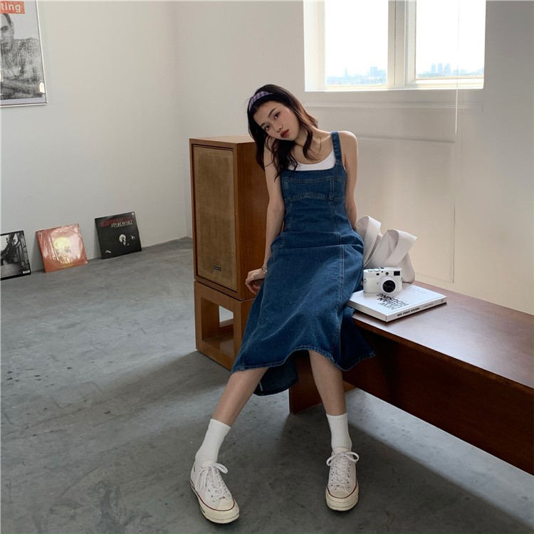 [ORDER] Váy yếm Jean nữ dáng chữ A | BigBuy360 - bigbuy360.vn
