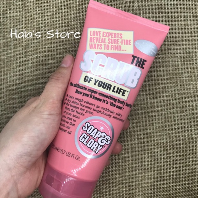 Soap And Glory ✨ Sữa tắm tẩy da chết The Scrub of Your Life Smoothing Body Butter