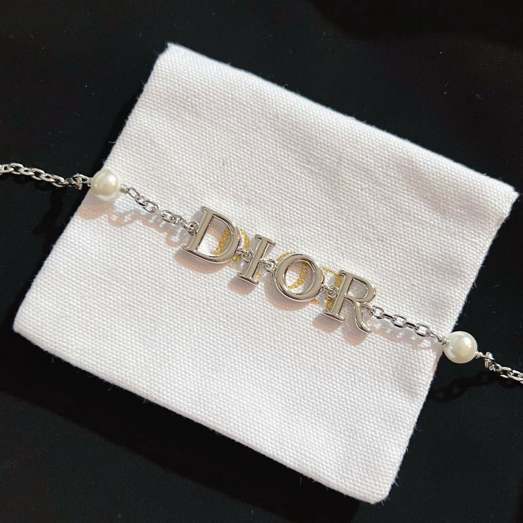 Vòng Tay Ngọc Trai Dior Thời Trang Mạ Bạc 925