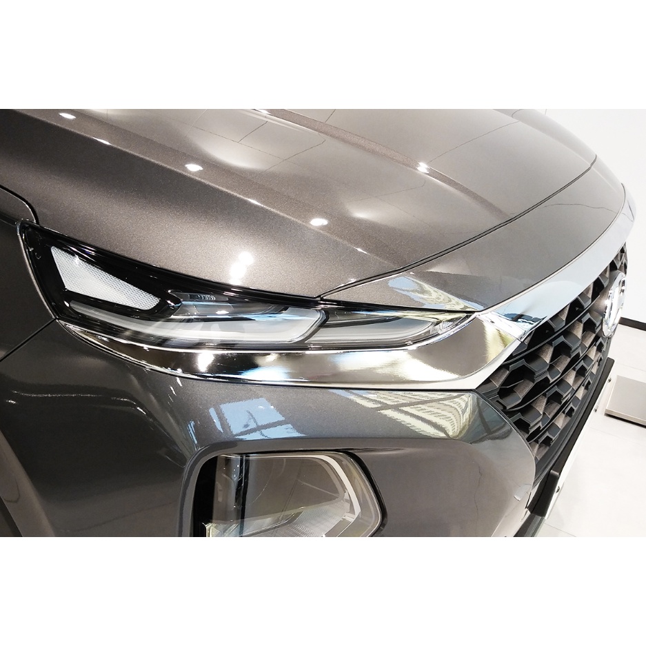 Ốp mặt Ga Lăng Hyundai Santafe 2020, 2019 Mạ Xi Inox Cr ôm (Hàng Hàn Quốc Auto Clover)