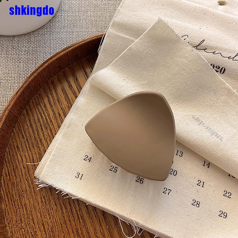 Kẹp tóc càng cua bằng acrylic màu trơn phong cách Hàn Quốc dành cho nữ