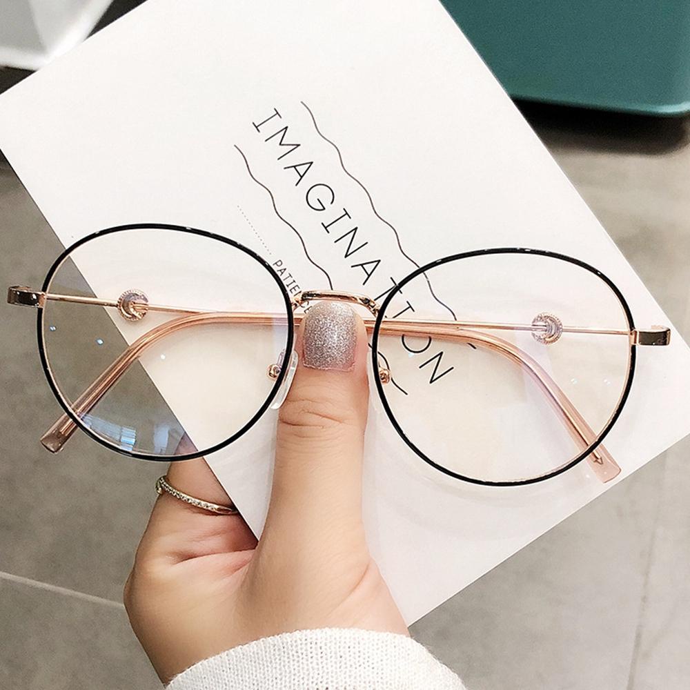 Mắt Kính Gọng Kim Loại Oversized Dành Cho Nam Nữ Sự Bảo Vệ