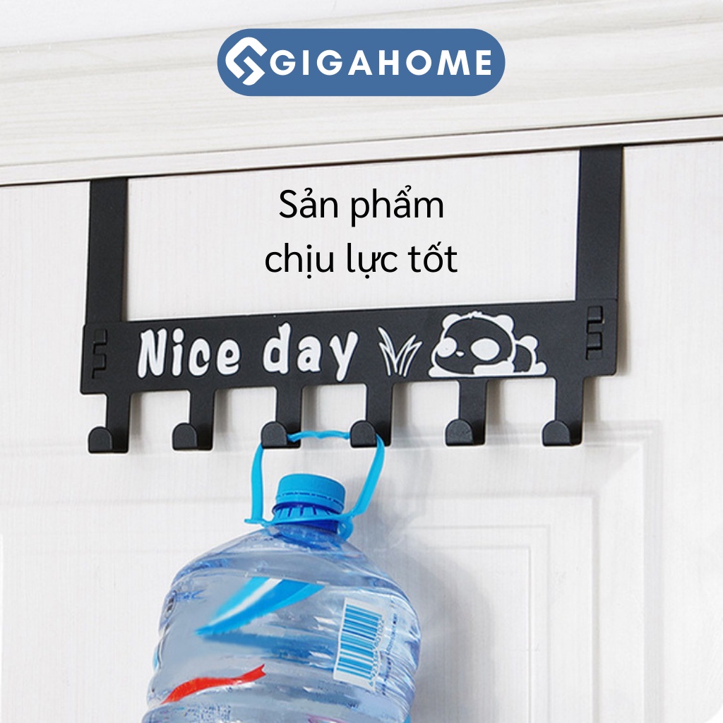 Móc Treo Quần Áo Sau Cửa 6 Chấu GIGAHOME Bằng Hợp Kim Không Gỉ 9072