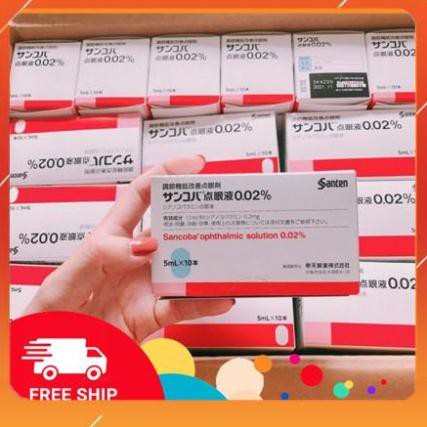 Nhỏ mắt Sancoba Nhật bản [FREE SHIP] chuẩn nội địa Hỗ trợ người cận thị - Điều tiết chứng mỏi mắt