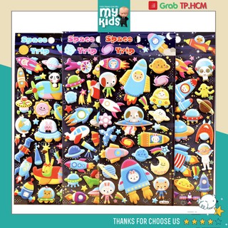 Đồ chơi sticker WL01->WL04 TÀU VŨ TRỤ cho bé hình dán 3D vừa chơi vừa học phát triển trí tuệ luyện tập trí thông minh