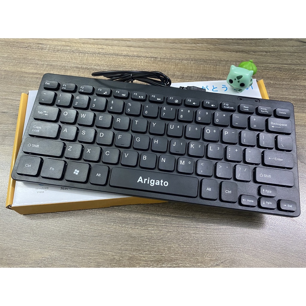Bàn phím máy tính mini có dây Arigato nhỏ gọn