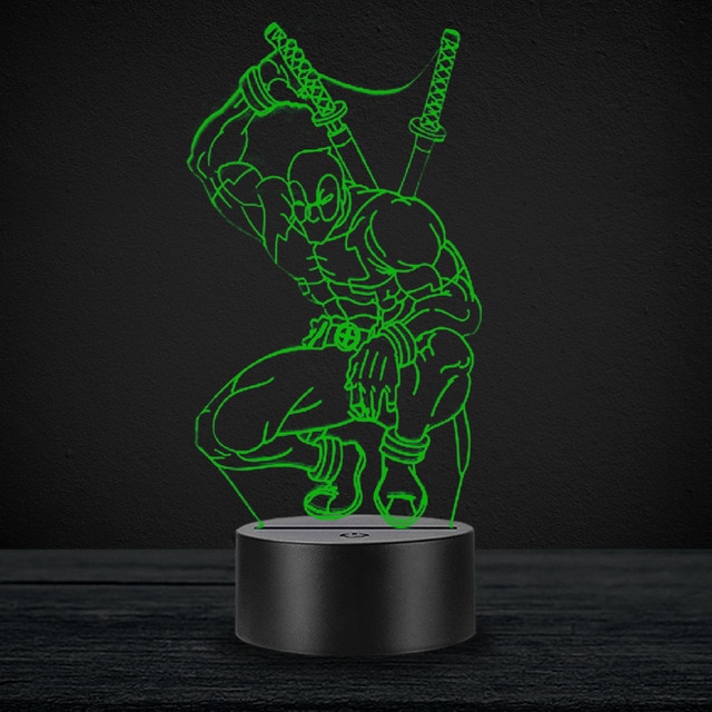 Đèn Ngủ led usb Điều Khiển Từ Xa Hình Siêu Anh Hùng Người Nhện / Người Dơi / Người Sắt Cho Người Hâm Mộ marvel