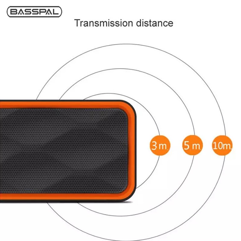 Loa mini Basspal SC211 kết nối bluetooh hỗ trợ AUX FM thẻ TF phát âm thanh HIFI siêu trầm