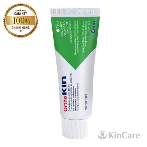 Kem Đánh Răng Ortho Kin 75ml Dành Cho Răng Niềng- Chỉnh Nha