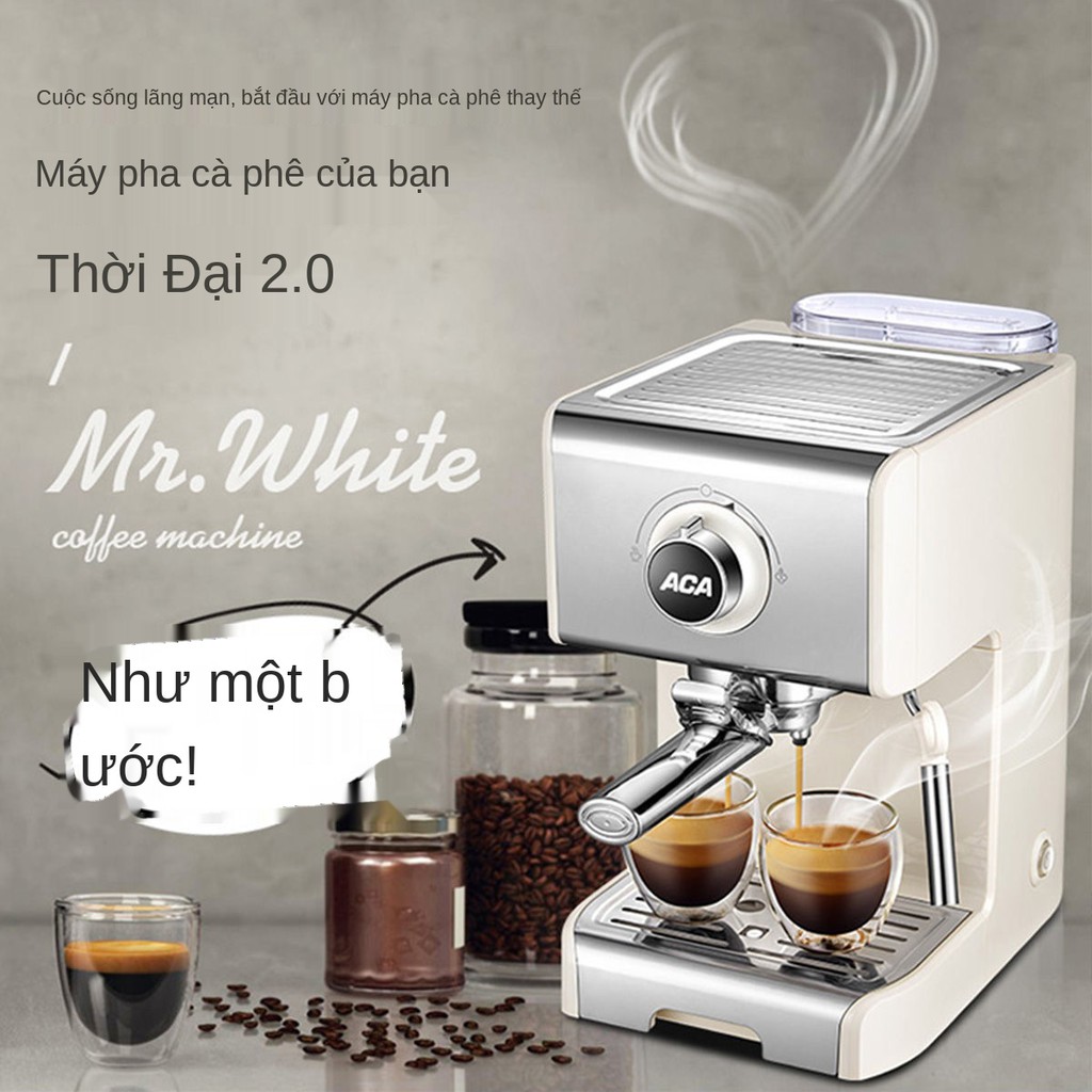 Máy pha cà phê ACA North American Electric ES12A dành cho người tiêu dùng và làm sữa hơi bán tự động của Ý thư
