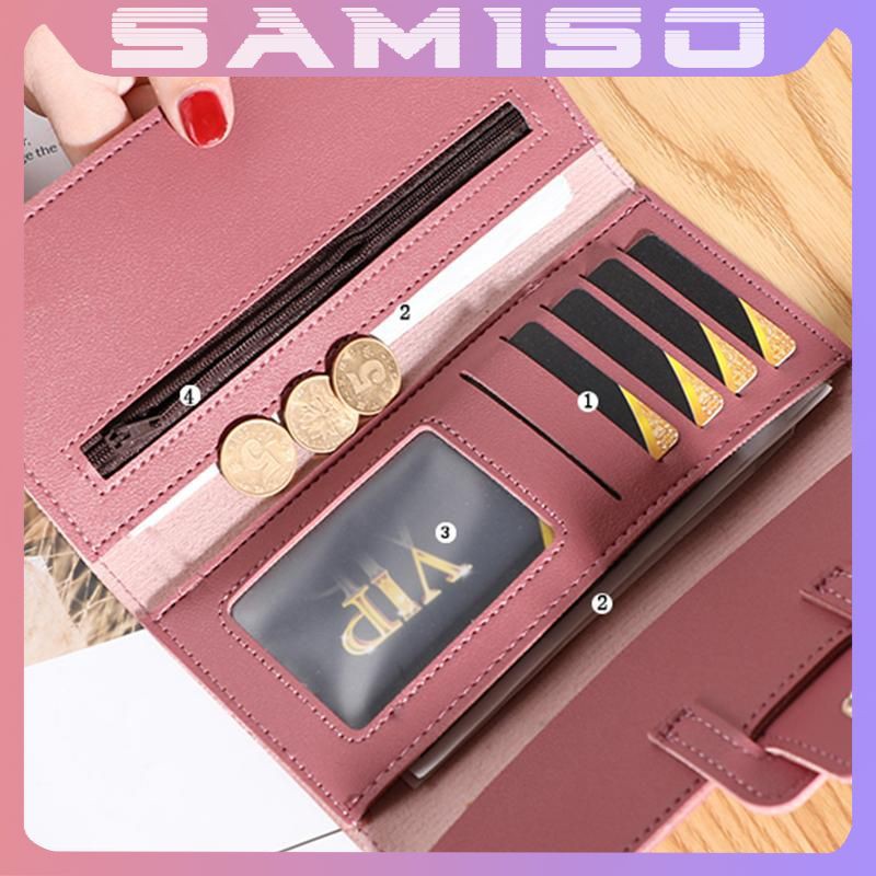 Ví nữ dài cầm tay đẹp đựng tiền cầm tay nhiều ngăn thời trang cao cấp DA4 | BigBuy360 - bigbuy360.vn