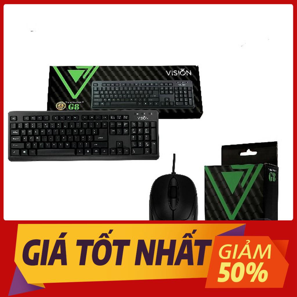 Bộ Bàn Phím và Chuột Vision G8 - Hàng Chính Hãng