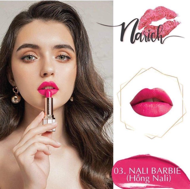 Narich lipstick - Son lụa mặt trời