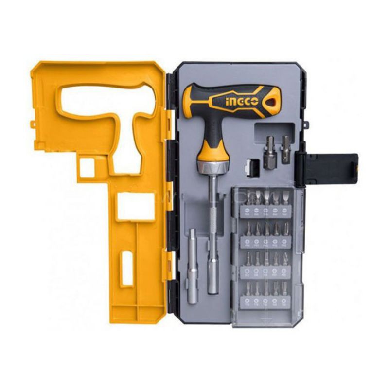 Bộ tua vít 25 chi tiết tay cầm chử T iNGCO HKSDB0258