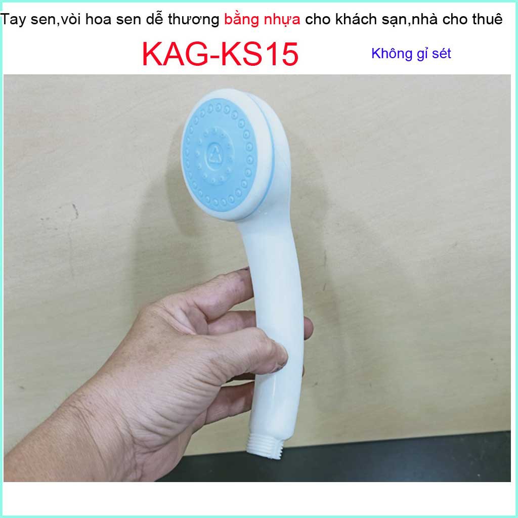 Vòi sen tắm nhựa, vòi hoa sen nhựa Kace KAG-KS59- giá tốt dùng bền bỉ dùng vùng nước phèn vùng biển