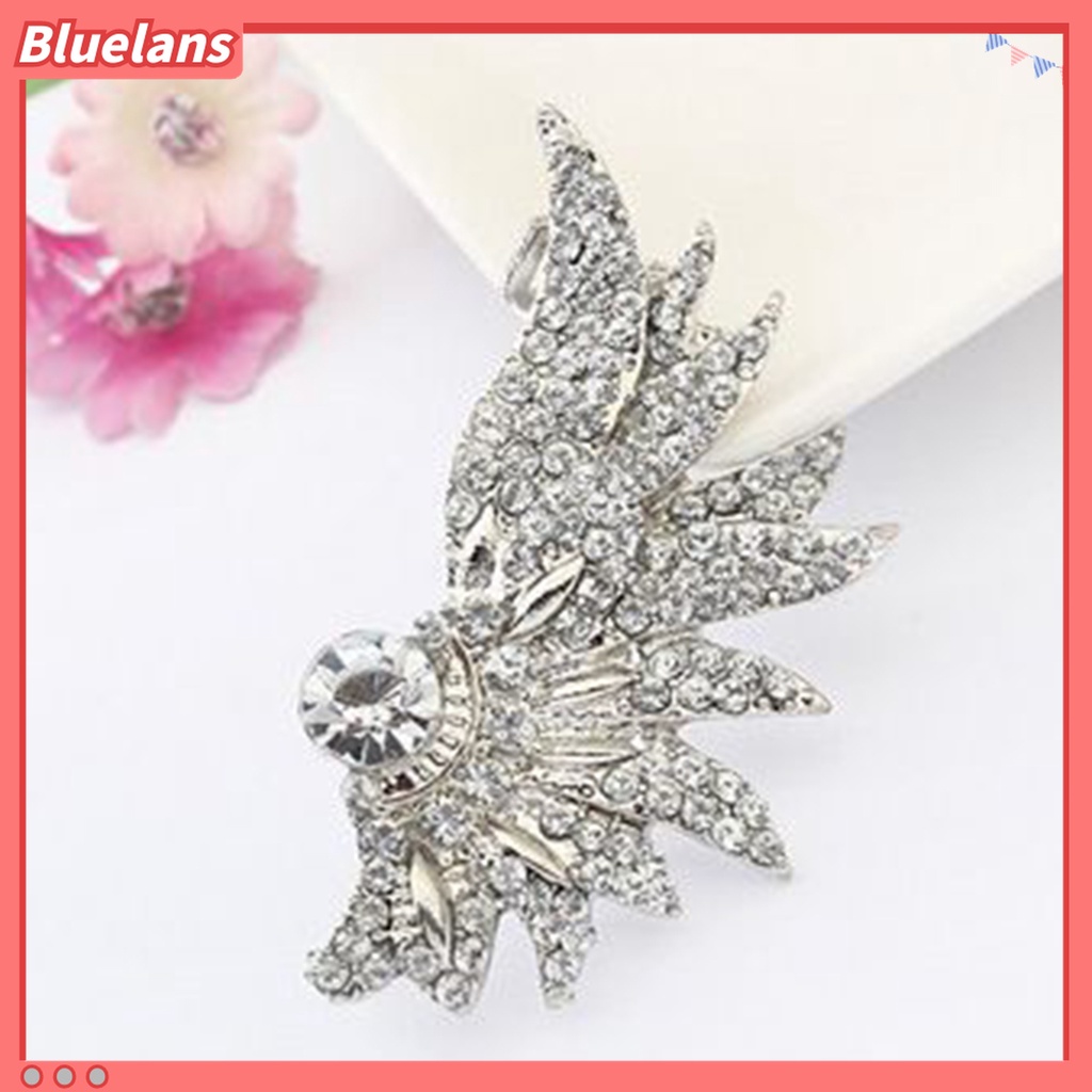 Khuyên tai trái đơn kiểu dáng đôi cánh cá tính sang trọng dành cho nữ