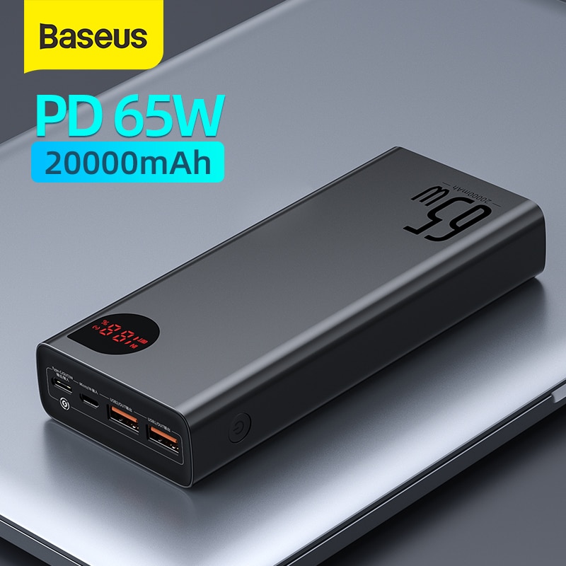 Pin Sạc Dự Phòng Ngoài Trời Baseus 22.5W / 65W 20000mAh Type C