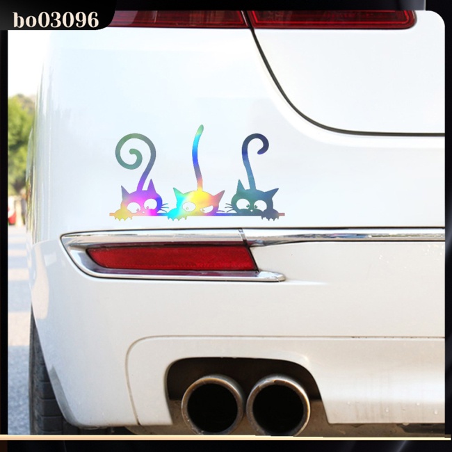 Decal Dán Trang Trí Xe Hơi Hình Mèo Dễ Thương D-2097