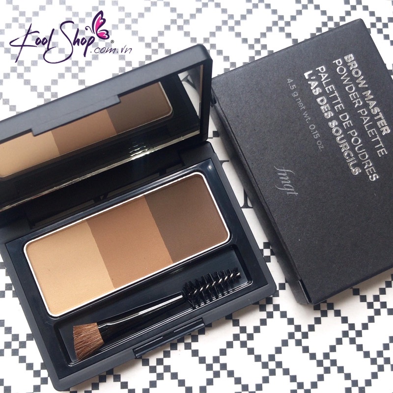 Bột tán mày The Face Shop 3 màu dùng để tán lông mày chân mày Brow Master Powder Pallate 4.5g