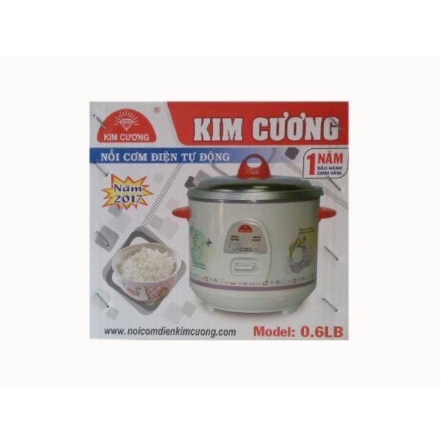 Nồi Cơm Điện Kim Cương 0.6l nắp rời