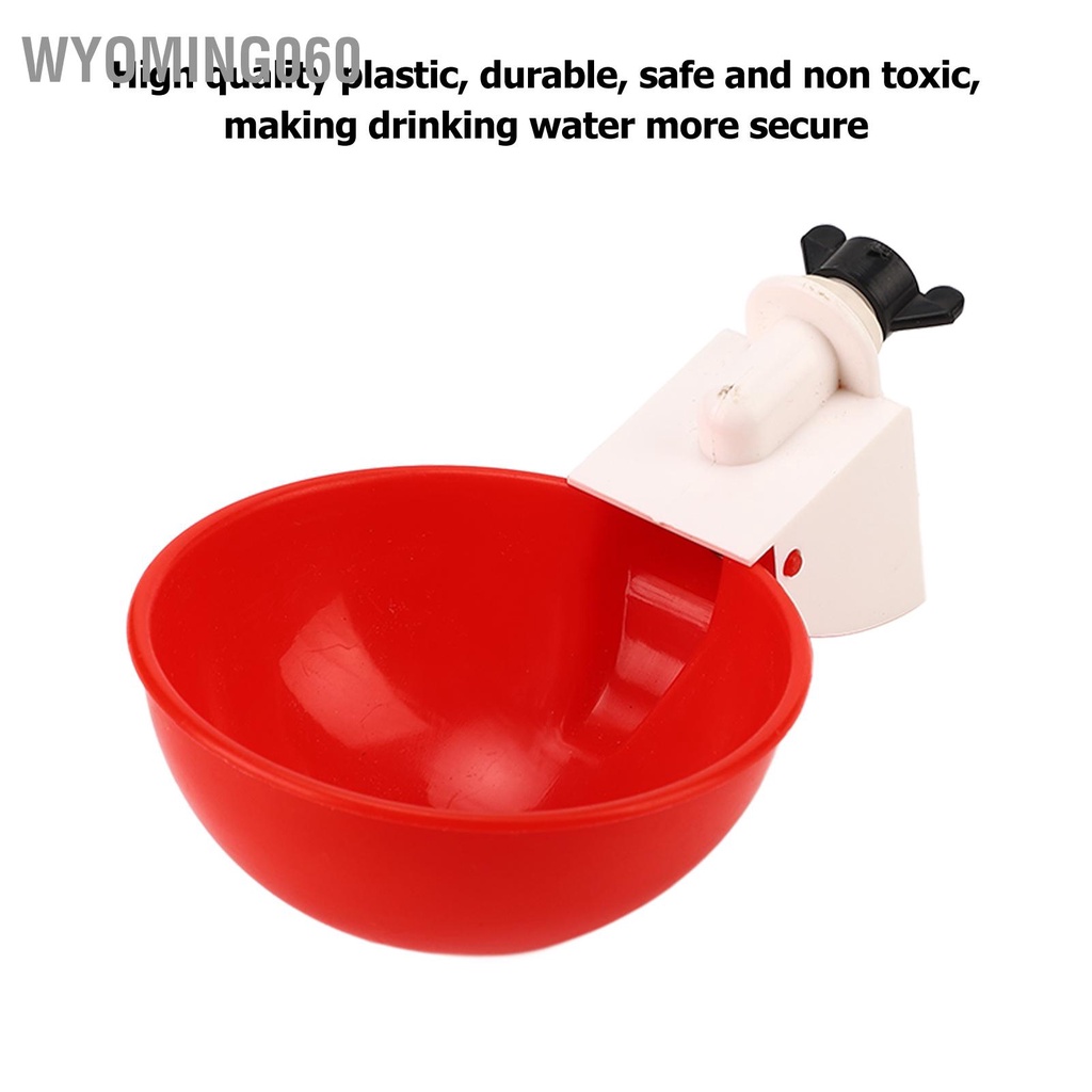 [Hàng Sẵn] 10 Cái Cốc Nước Gà Tự Động An Toàn Dung Tích Lớn Dễ Lắp Đặt Bát Uống Cho Gia Cầm Vịt Ngỗng【Wyoming060】