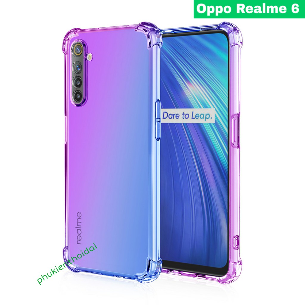 Ốp lưng Oppo Realme 6 dẻo TPU đa sắc nhiều màu chống sốc cao cấp 2