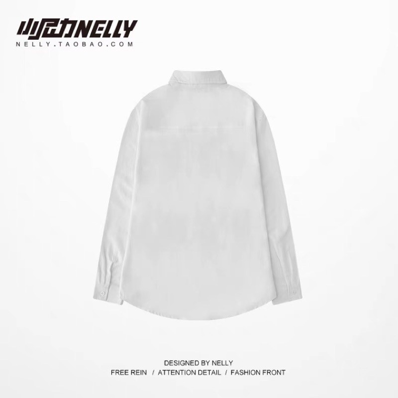 Áo sơ mi nelly dáng unisex form rộng ASM4501 | BigBuy360 - bigbuy360.vn
