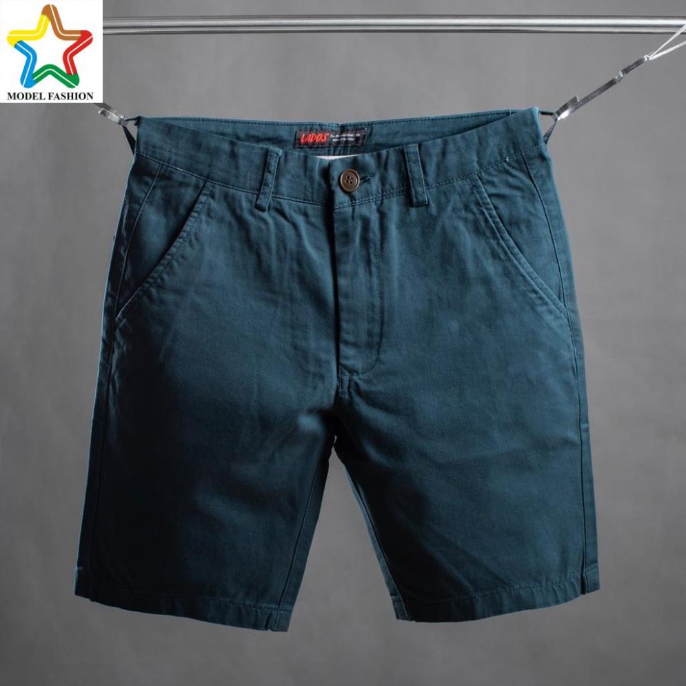 Quần short kaki đơn giản PHL - 4041 với chất liệu kaki dày dặn khỏe khoắn - Quần short nam form chuẩn ôm dáng