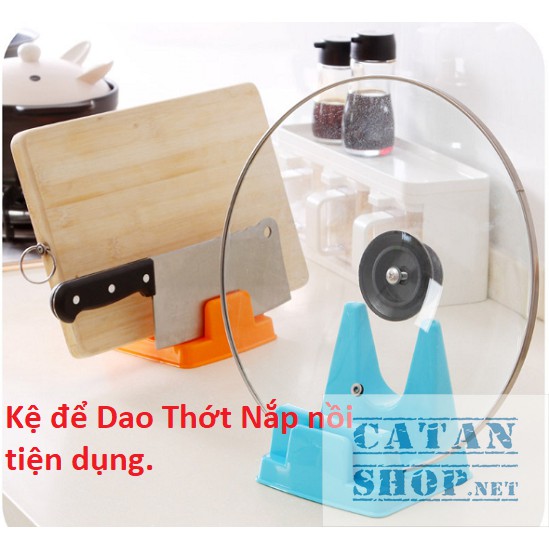 Khay gác Nắp Nồi đa năng. Kệ gác Vung nồi gác Dao thớt nắp nồi tiện dụng khi nấu ăn GD308-GacNapNoi (màu ngẫu nhiên)