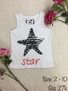 Áo ba lỗ trẻ em 8-25kg