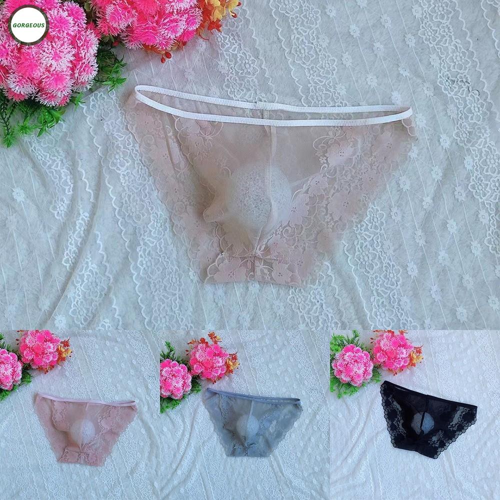 Quần lót nam phối vải ren thoáng khí thoải mái