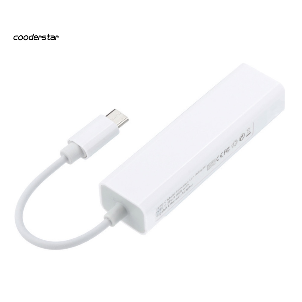 Bộ Chia Cổng Type-C Sang USB 2.0 / RJ45 Ethernet Chất Lượng Cao