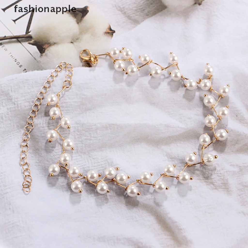 Vòng Cổ Choker Bằng Hợp Kim Đính Hạt Ngọc Trai Thời Trang Cho Nữ