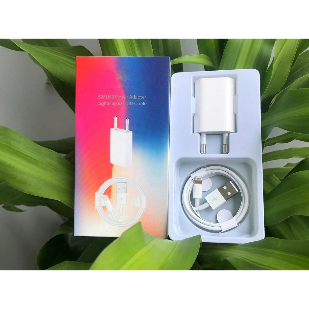 Combo Cóc sạc và cáp sạc USB-Light (Củ Dẹt)