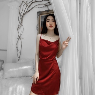 Đầm lụa Slin