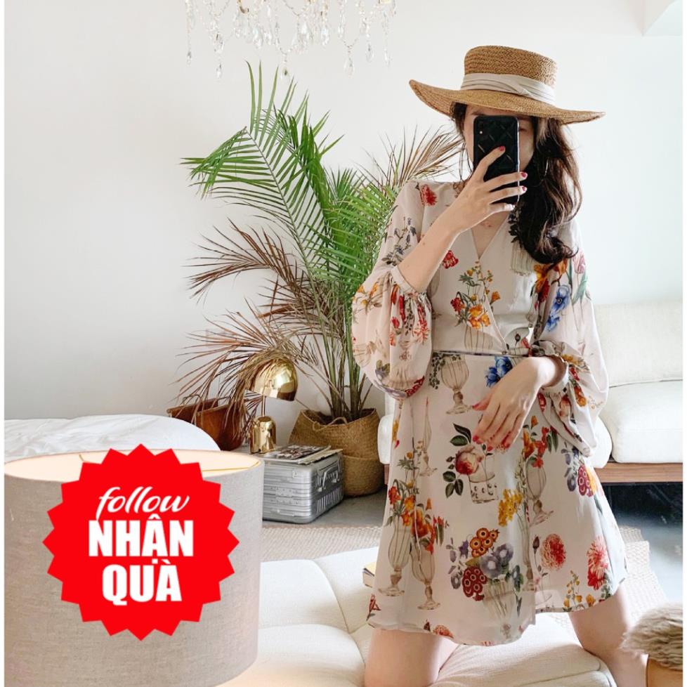Zara Morocco full tag - Đầm Zara họa tiết hoa phong cách kimono đẹp ấn tượng DH10VCG62N8 New