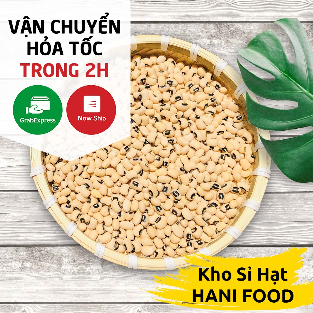 500g Đậu Trắng Mắt Đen Sạch (Đậu Trắng Bi / Đậu Mắt Cua) Nấu Chè, Nấu Ăn, Làm Bánh 💰 Dinh dưỡng HANI FOOD