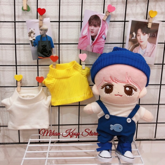 Áo cao cổ cho búp bê doll 20cm