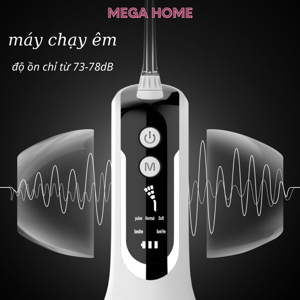 Máy tăm nước Portable Oral Irrigator 5 chế độ chăm sóc răng miệng, Bảo hành 6 tháng - L12