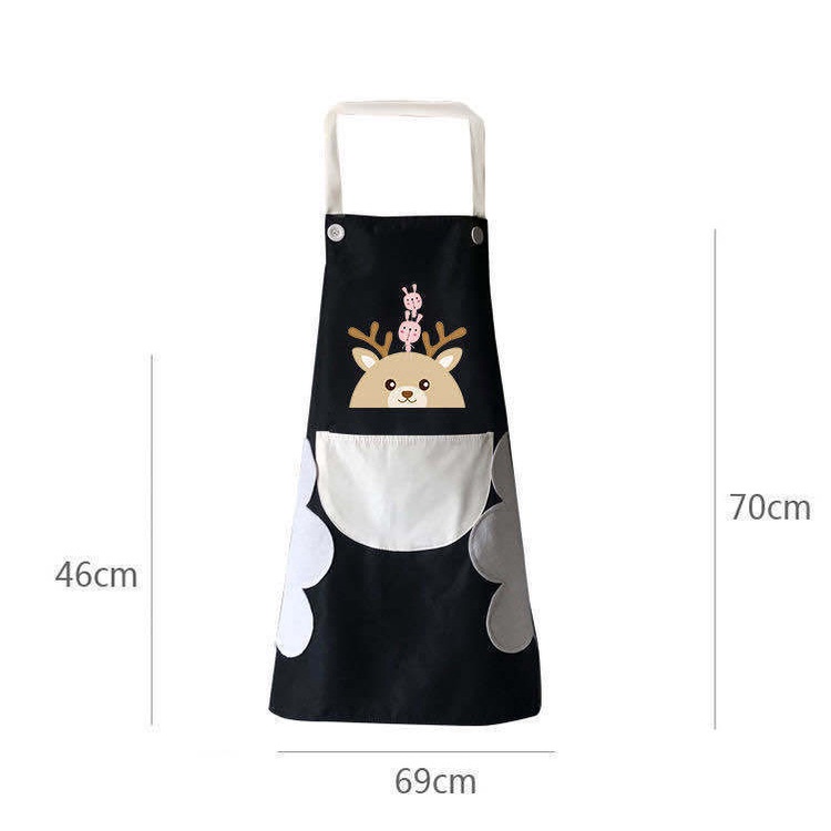 Tạp Dề Nấu Ăn Chống Thấm Nước / Dầu Kiểu Nhật Bản Dễ Thương Cho Nam Và Nữ