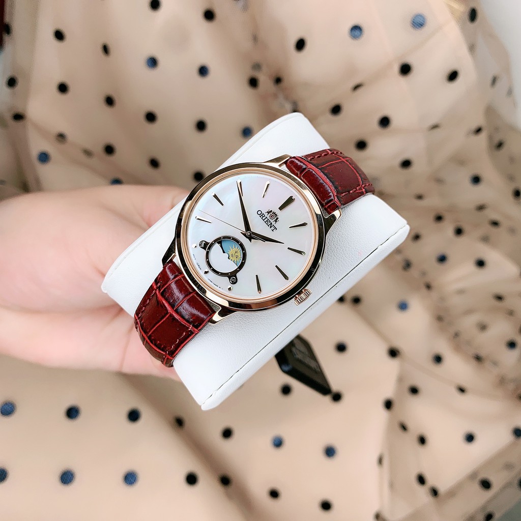 Đồng Hồ Nữ ORIENT Sun and Moon Classic RA-KB0002A10B Chính Hãng Tặng Dây Da Cao Cấp