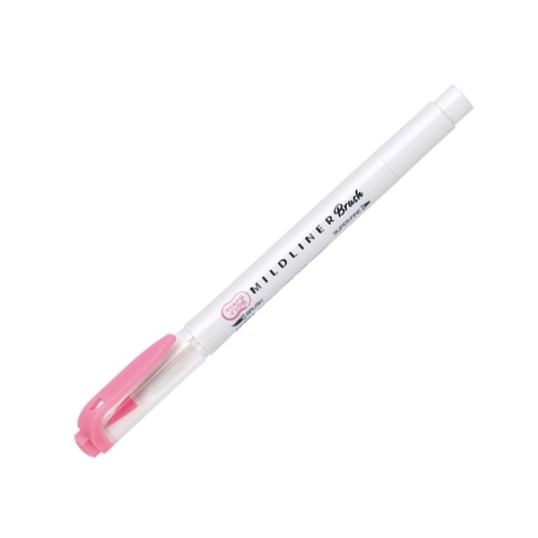 Viết Cọ Nhật Mildliner - Zebra WFT8-MP - Màu Hồng - Zebra