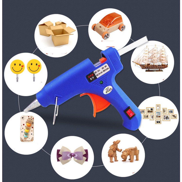 Máy Bắn Keo Nến Silicon 20W - Sửa Chữa Gia Đình, Làm Đồ Hand Made