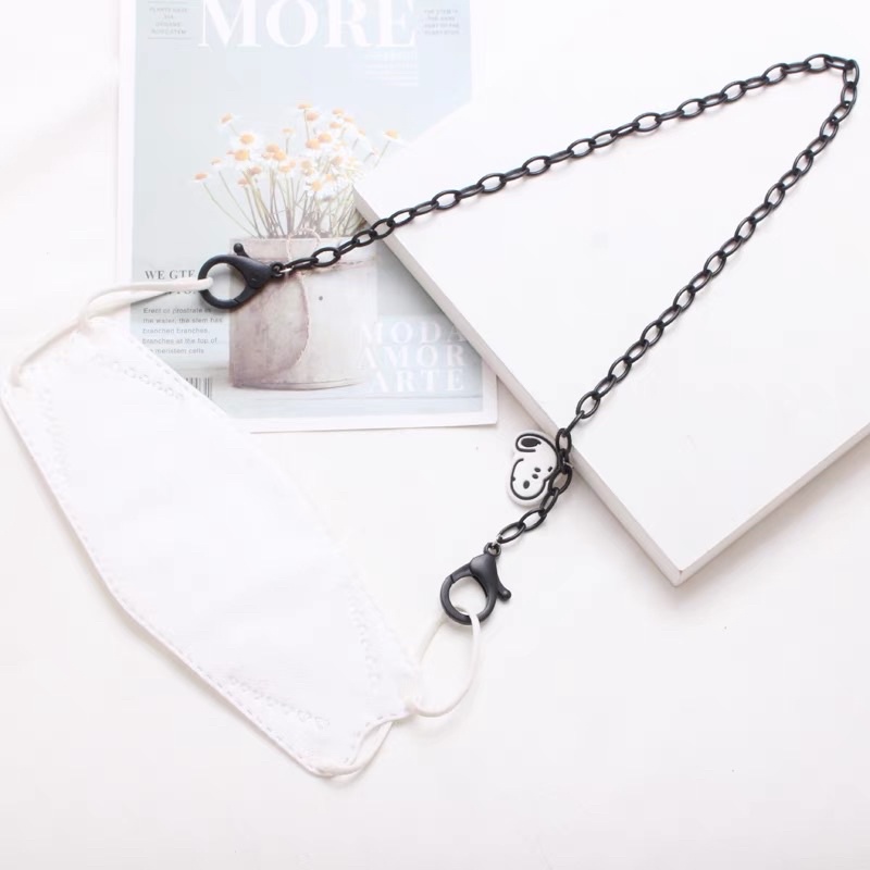 Dây đeo khẩu trang phối charm cute mickey
