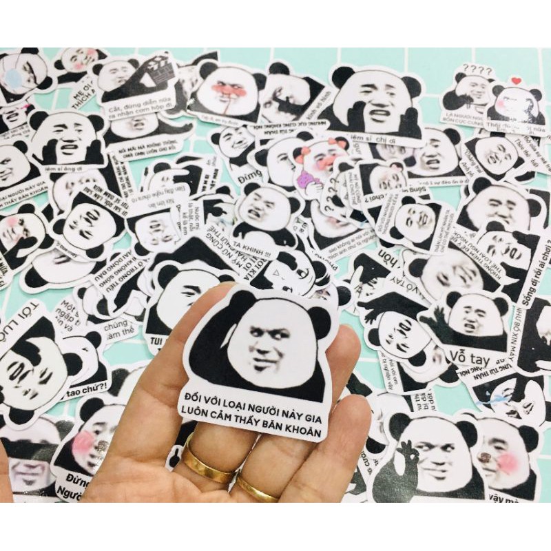 Sticker gấu trúc baozou manhua meme