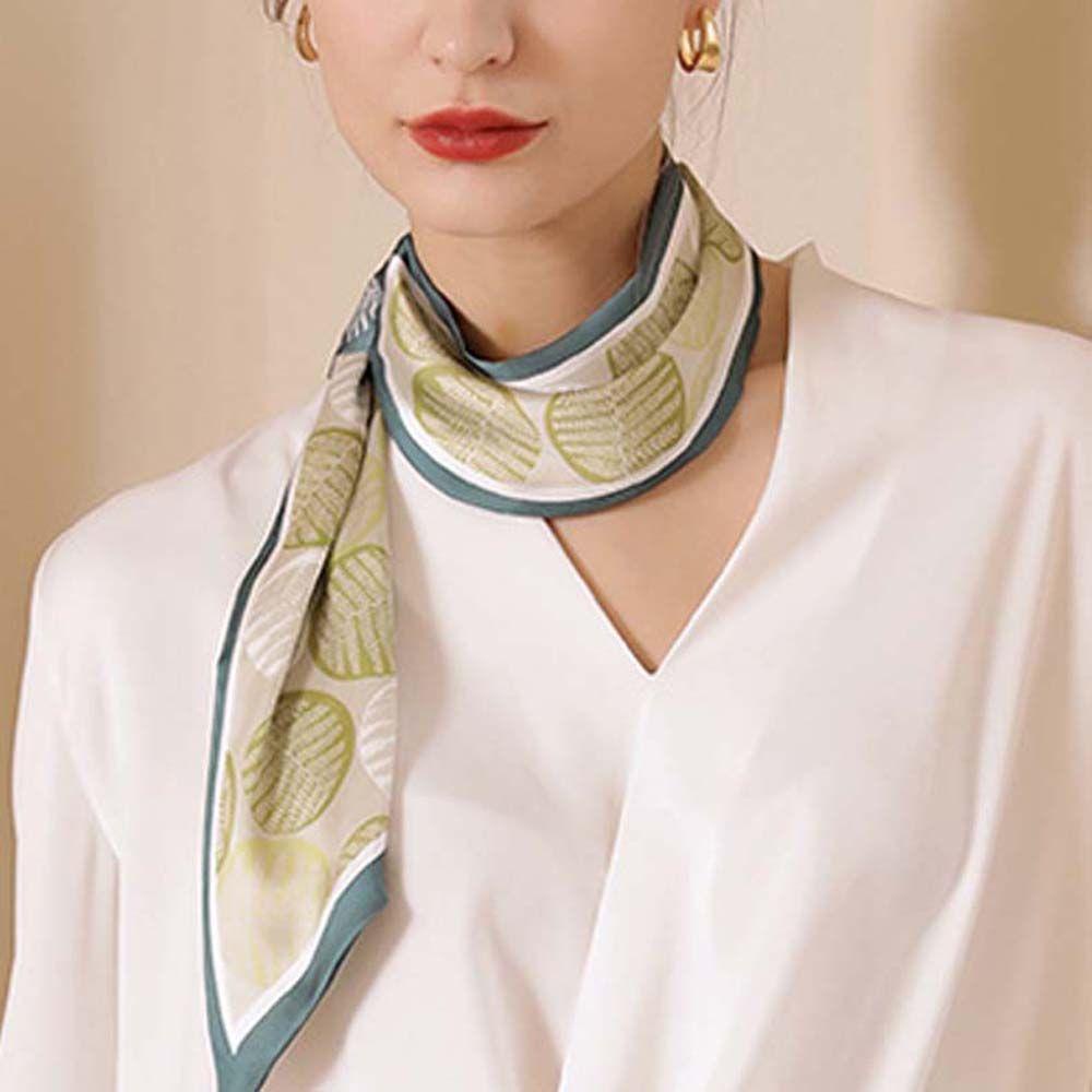Khăn Quàng Cổ Vải Lụa In Họa Tiết Thời Trang Dành Cho Nữ VANES1